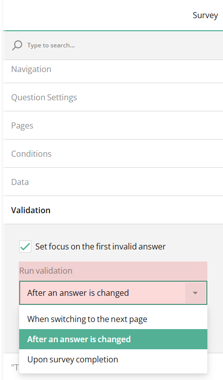 How to enable immediate validation